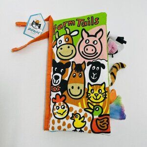 Jellycat Farm Tails Book Baby Toy Anne Wilkinson Storybook Bedtime Toddler Nap